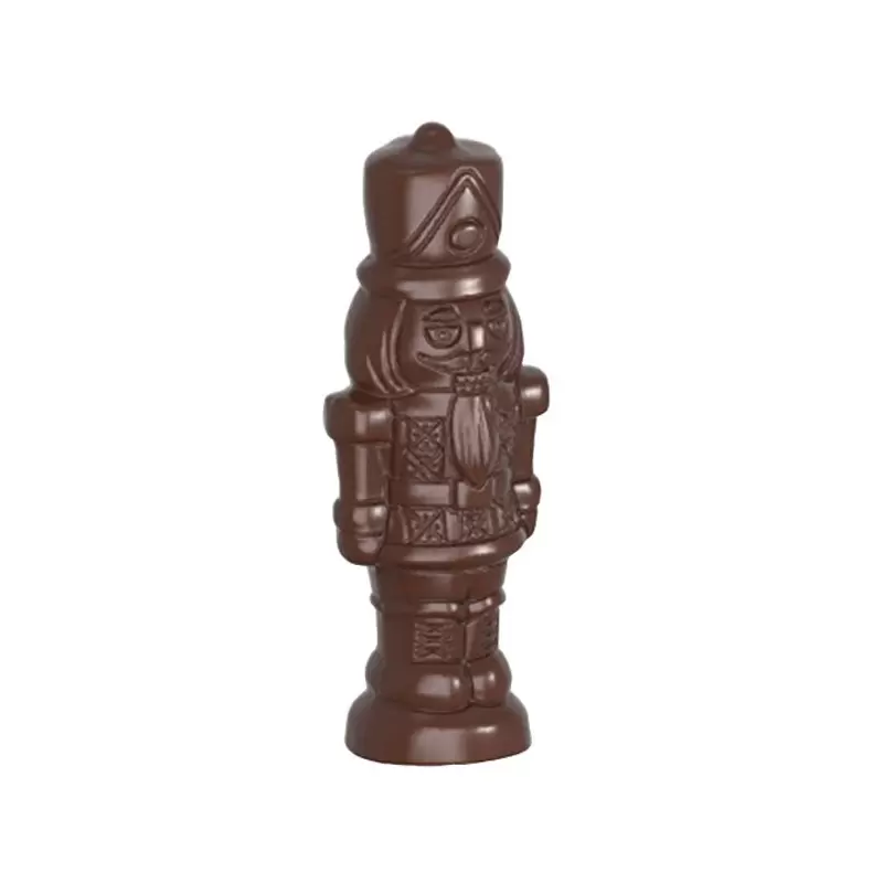 Polycarbonate 3D Nut Cracker Double Model Chocolate Mold - 100 mm x 38 mm x 29.7 mm - 6 cavity - 2 x 25gr