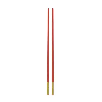 Studio Williams Toona Chopsticks - All Red - Gold PVD Sleeve - Pair - 270 mm - 12 pcs