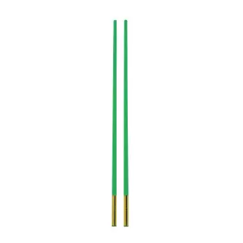 Studio Williams Toona Chopsticks - All Jade -Gold PVD sleeve - Pair - 270 mm - 12 pcs