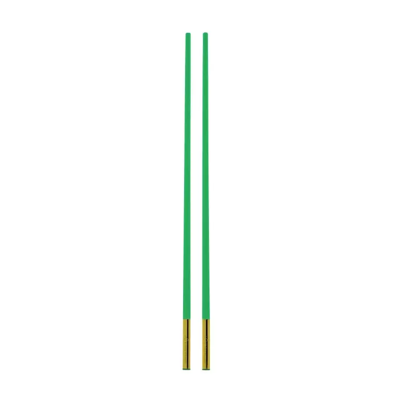 Studio Williams Toona Chopsticks - All Jade -Gold PVD sleeve - Pair - 270 mm - 12 pcs