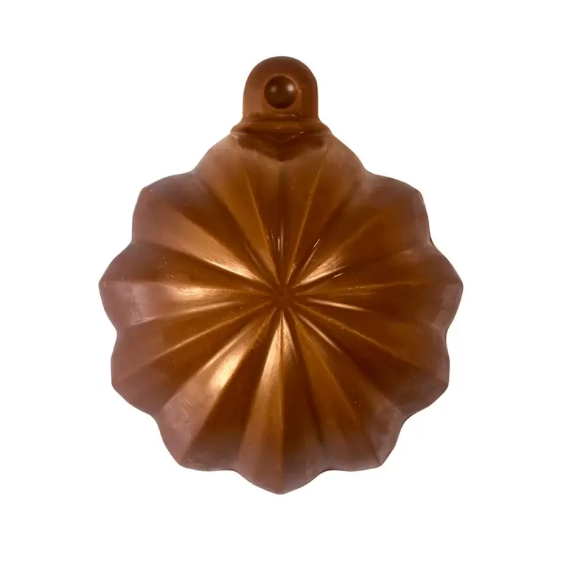 Christmas Decoration Thermoformed Chocolate Molds - 12 Decorated Hemisphere Half Sphere Mold - Ø 60mm - 40 gr approx