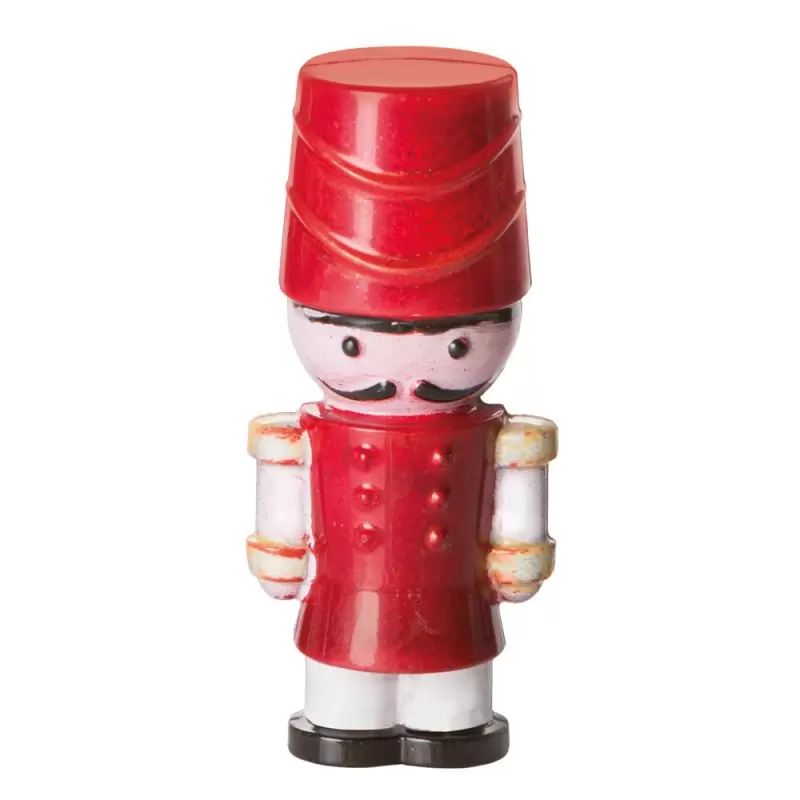 Professional Magnetic 3D Polycarbonate Christmas Toy Soldier Chocolate 3D Two piece Mold - 53 mm x 44 mm h x 120 mm - 35 gr - 4