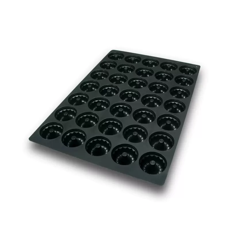 Silikomart Professional SQ049 Gugelhupf Mold - 35 cavity - Ø 60mm x h 37.5 mm - 80ml