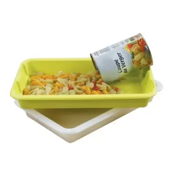 White All-Purpose Food Tray - 10 L Capacity - 600 mm x 400 mm x 80 mm