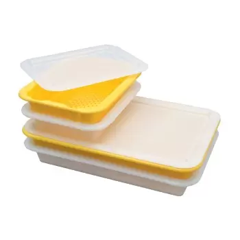 Yellow Draining Drip Tray - 5 L Capacity - 400 mm x 300 mm x h 80 mm