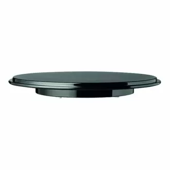 Round Black Raised Melamine Display Plate - 31.5 cm