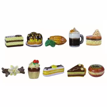 Feves Premium Assorted Galette des Rois Feves King Cakes Charms - Diner Desserts Collection - Pack of 50