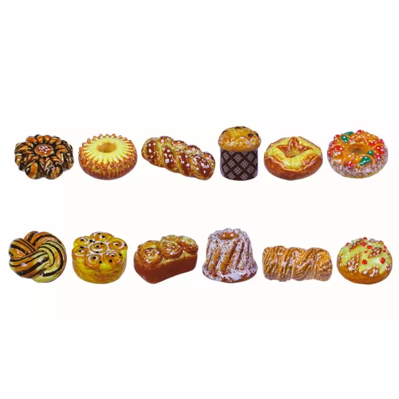 Prime Premium Assorted Galette des Rois Feves King Cakes Charms - Brioches & Viennoiseries Collection - Pack of 50