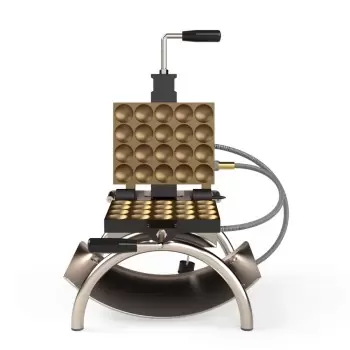 Belgian High Quality Cast Iron Electric Waffle Iron for poffertjes - 20 poffertjes