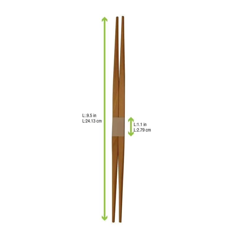 PacknWood Bamboo Stylish Chopsticks - 9.5'' - 500 pcs