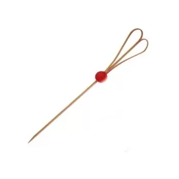 PacknWood The Heart Bamboo Pick With Ball Red Ball - 5.9'' - 1000 pcs