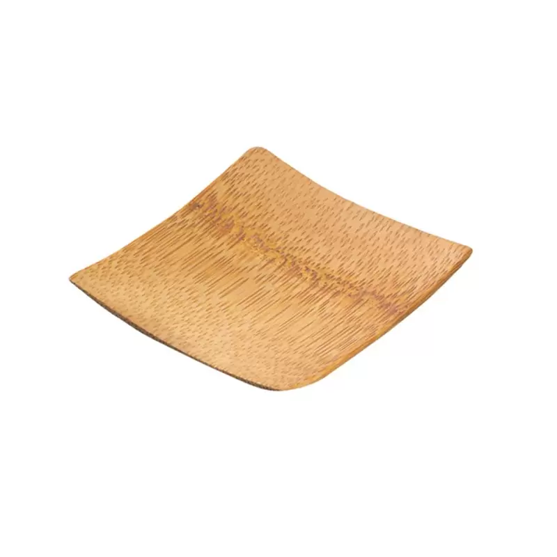 PacknWood Bamboo Mini Square Dish - 2.4 x 2.4'' - 144 pcs