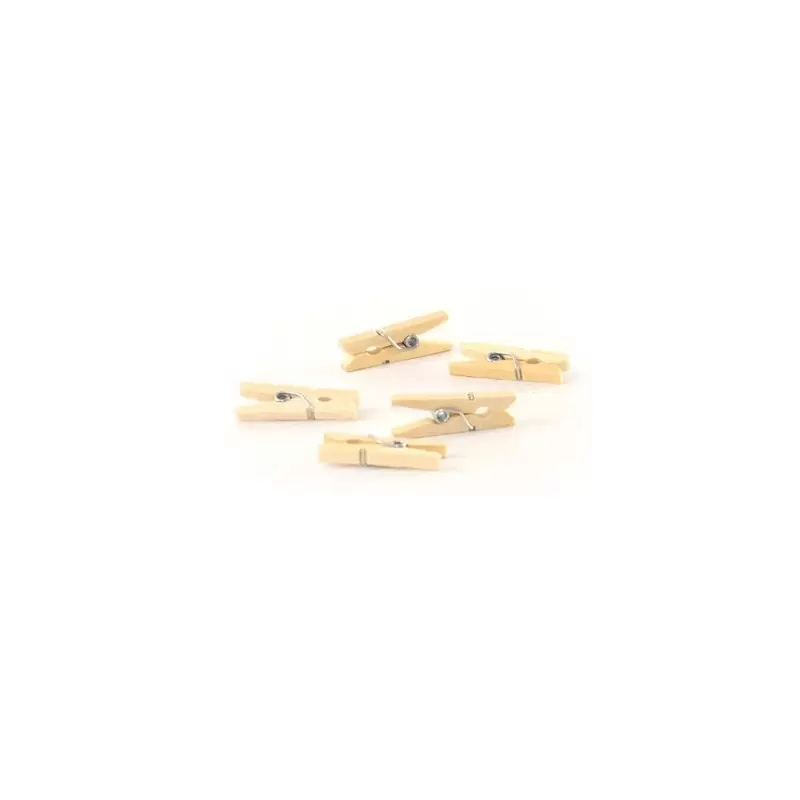 PacknWood Mini Wooden Clothespin Accessory For Cones And Boats - 1'' - 2000 pcs