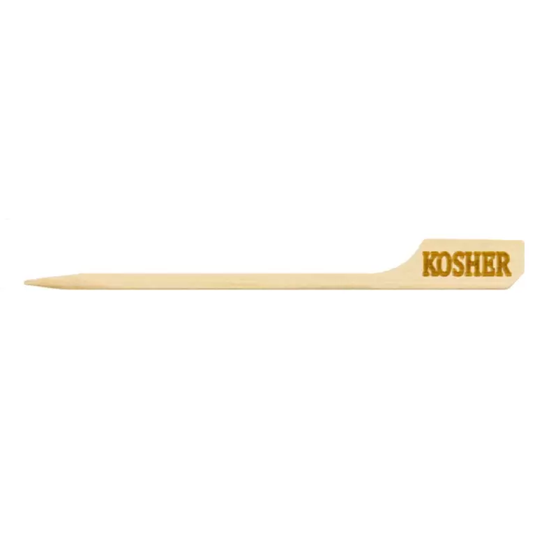 PacknWood Food Information Picks Kosher - H:3.5'' x W:0.03'' - 1000 pcs