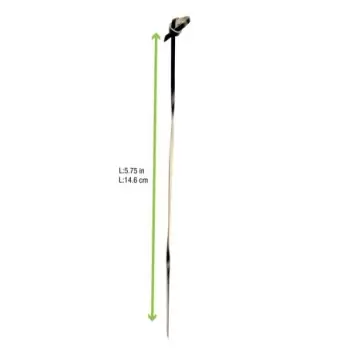 PacknWood Black Bamboo Looped Skewer With Twisted Stem - 5.9'' - 2000 pcs