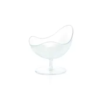 PacknWood Transparent Waved Cup - 0.25oz L:2.9'' W:2.6'' H:2.75i - 288 pcs