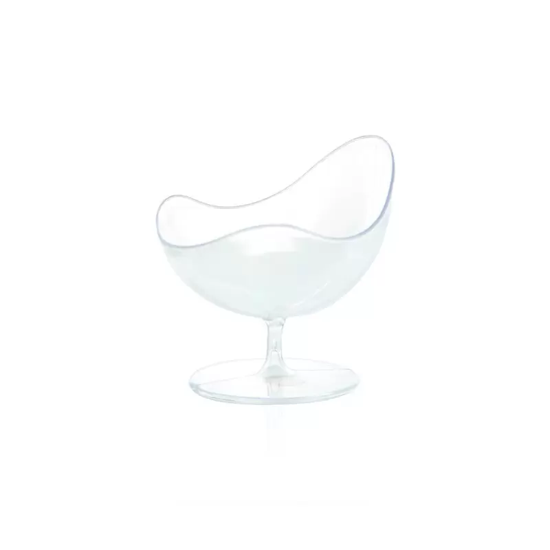 PacknWood Transparent Waved Cup - 0.25oz L:2.9'' W:2.6'' H:2.75i - 288 pcs