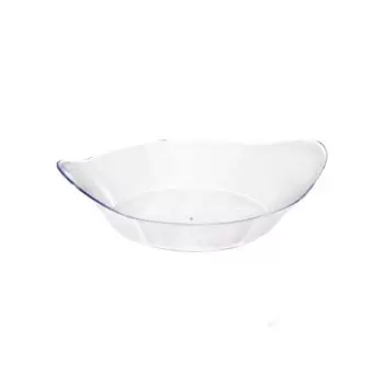 PacknWood Oval Transparent Dish - 2oz 3.2 x 2.5'' - 600 pcs