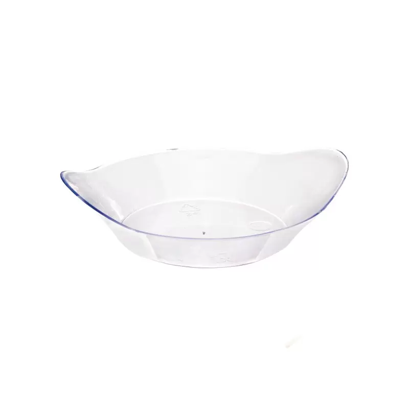 PacknWood Oval Transparent Dish - 2oz 3.2 x 2.5'' - 600 pcs