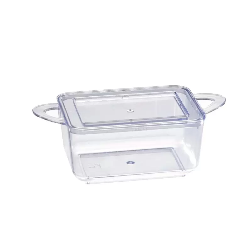 PacknWood Transparent Casserole Dish With Rigid Lid - 2.5oz 3.8 x 2 x 1.1'' - 144 pcs