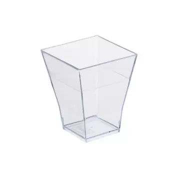 PacknWood Clear Square Cup - 2oz 1.7 x 1.7 x 2.1'' - 600 pcs