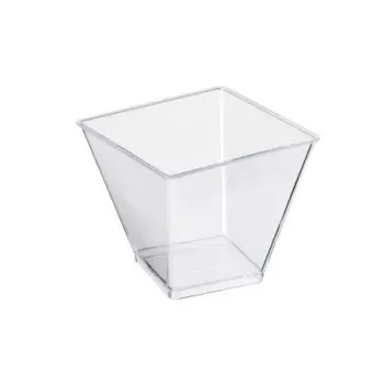 PacknWood Clear Square Cup...