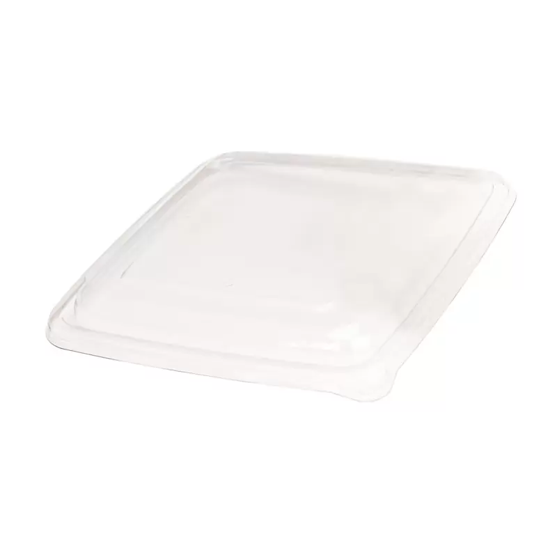 PacknWood Clear Pet Lid For 210Apoup1000 - 9.25 x 9.25 x 1.10'' - 100 pcs