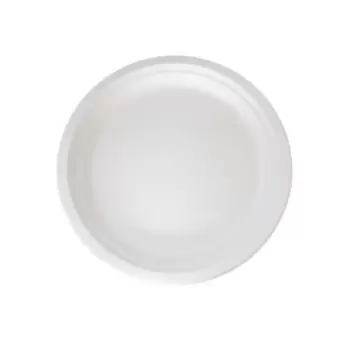 PacknWood Sugarcane White Round Plate - Diam.7'' - 1000 pcs