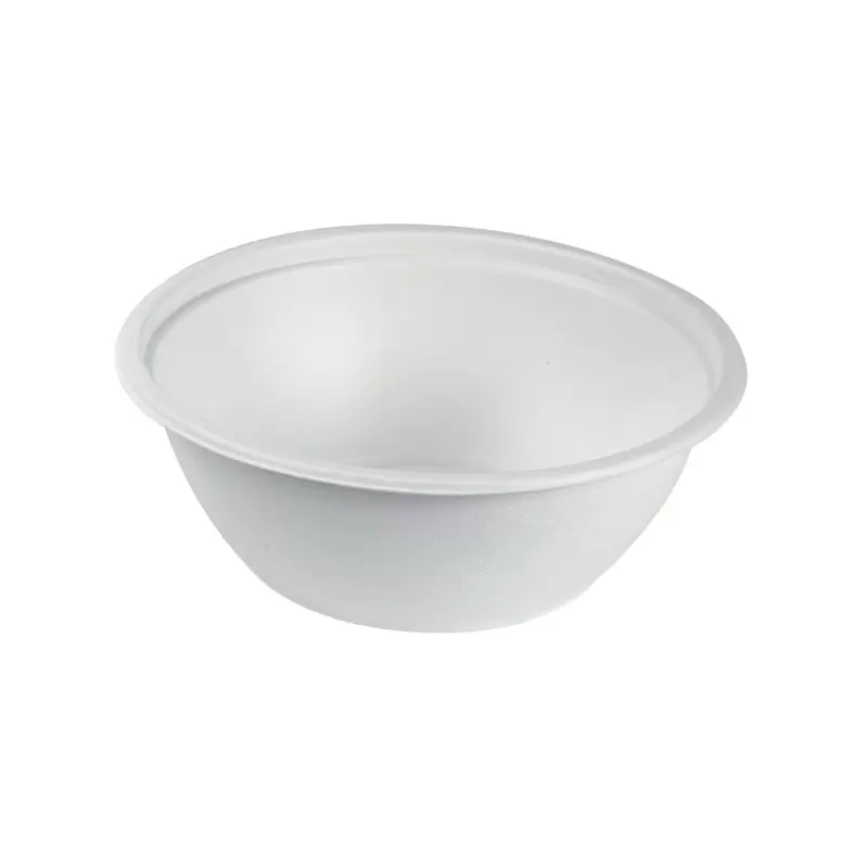 PacknWood White Sugarcane Salad Bowl - 50oz 8.66'' H:3.75'' - 250 pcs