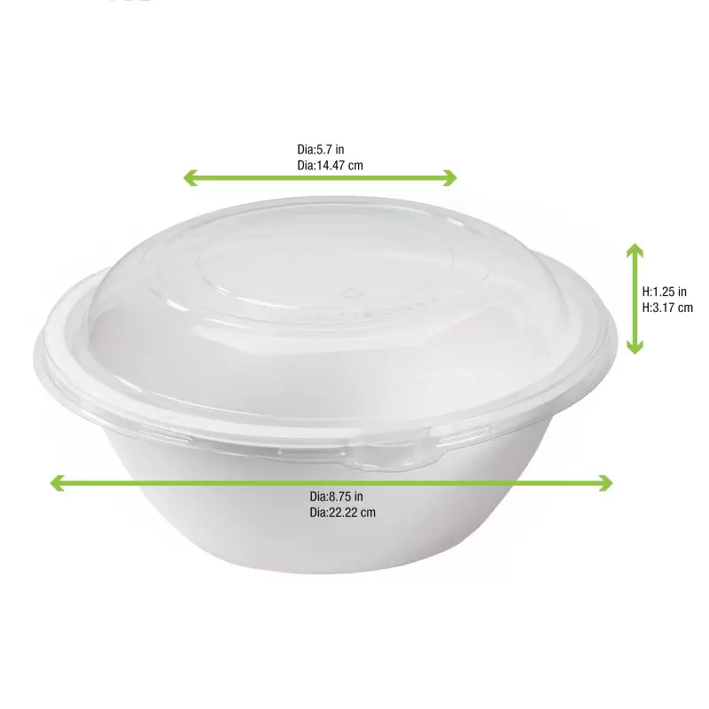 PacknWood 210Apul23L - Dome Lid For Plate 210Apu22 - 500 pcs