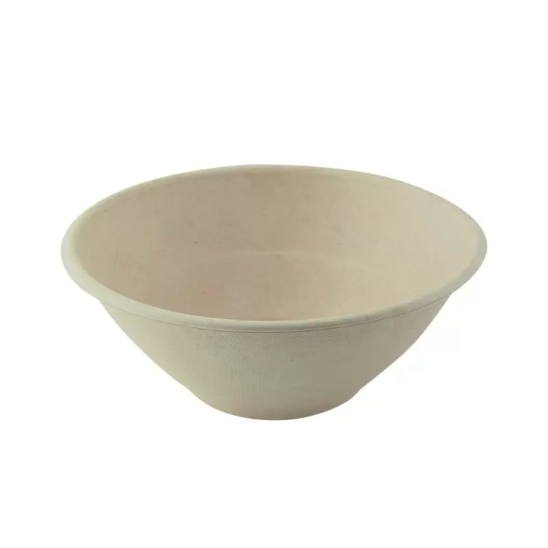 PacknWood Round Brown Sugarcane Bowl - H:3'' - 250 pcs