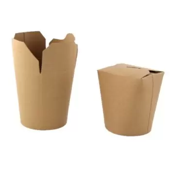 PacknWood Kraft Take Out Container - 26oz Diam.3.9'' H:3.6'' - 500 pcs