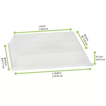 PacknWood Clear Pet Lid For 210Bba2621 - 10.6 x 7.87 x 0.39'' - 200 pcs