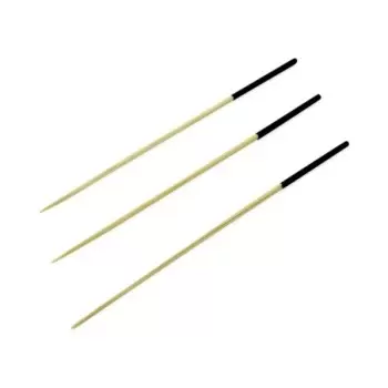 PacknWood Black End Bamboo Picks - 4.75'' - 2000 pcs