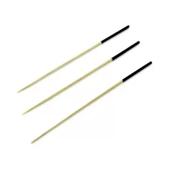 PacknWood Black End Bamboo Picks - 3.5'' - 2000 pcs