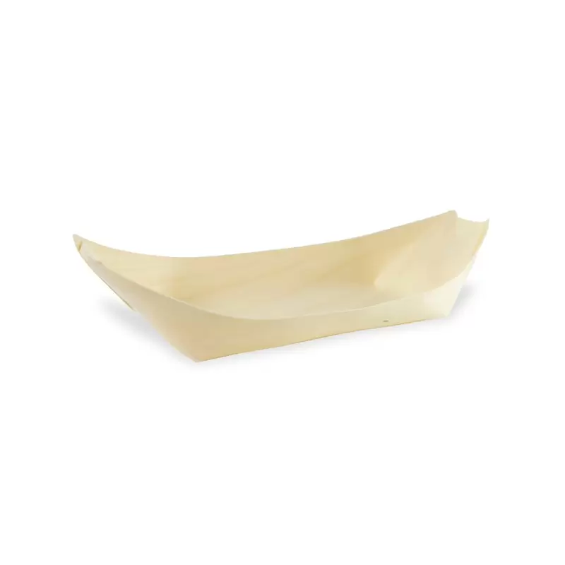 PacknWood Large Wooden Boat - 12oz 8.3 x 4.4 x 0.9'' - 500 pcs