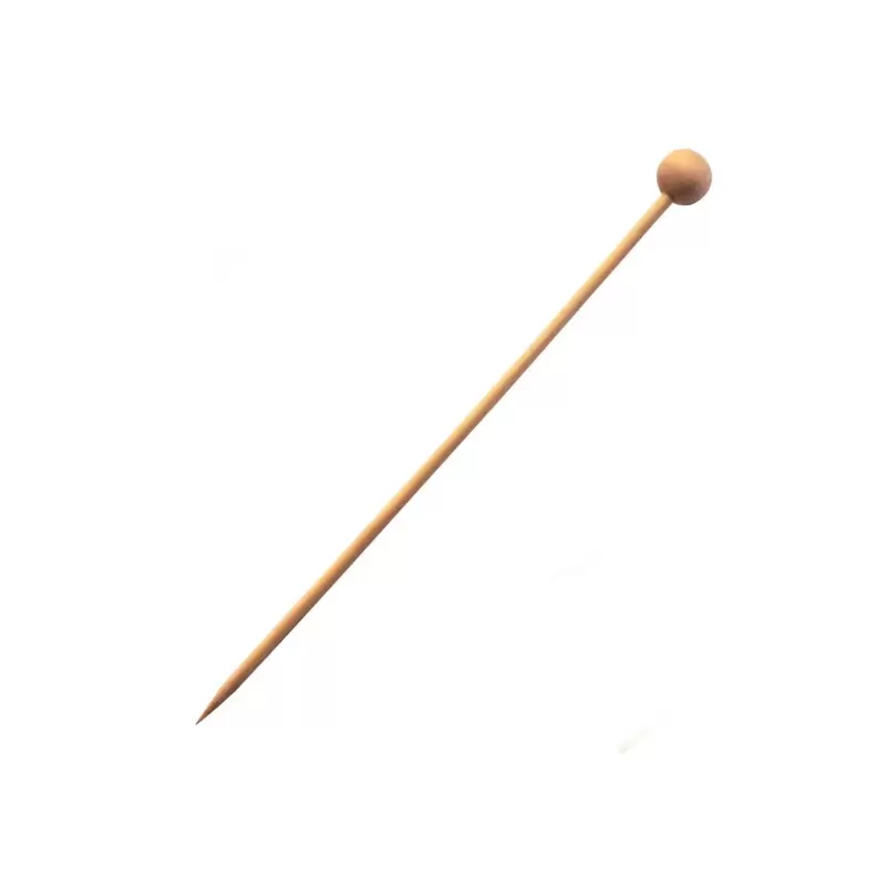 PacknWood Natural Bamboo Ball Skewer - 5.5'' - 2000 pcs