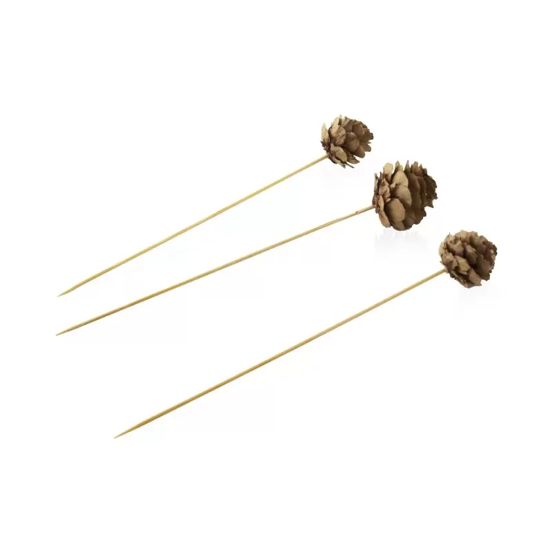 PacknWood Pine Cone Skewer - 3.5'' - 1000 pcs