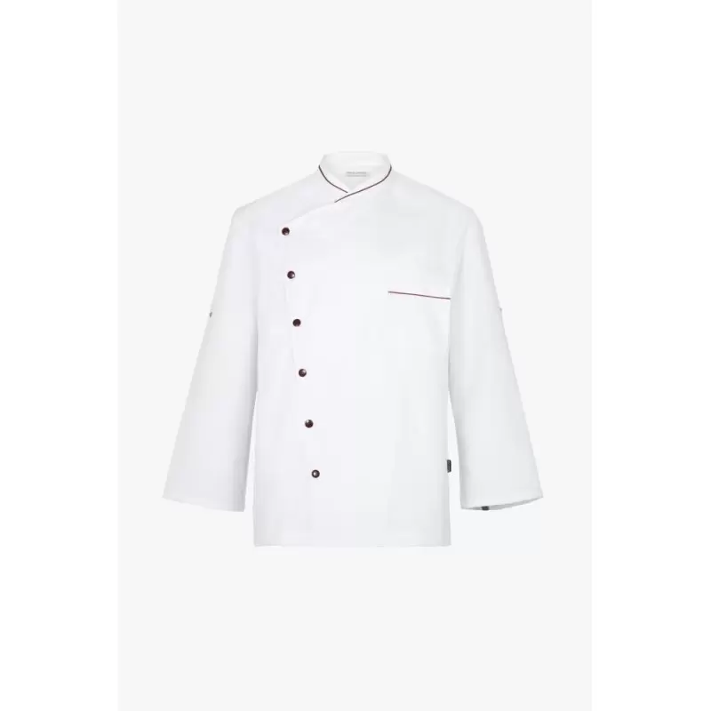 Bragard Chicago Long Sleeves Chef's Jacket With Contrast - White