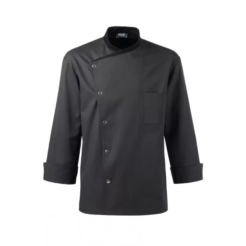 Bragard Julius Long Sleeves Chef's Jacket With Chest Pocket - Black