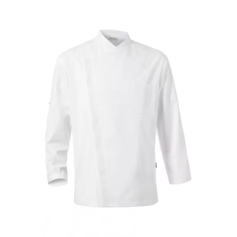 Bragard Menuire Long Sleeves Chef's Jacket With Chest Pk - White