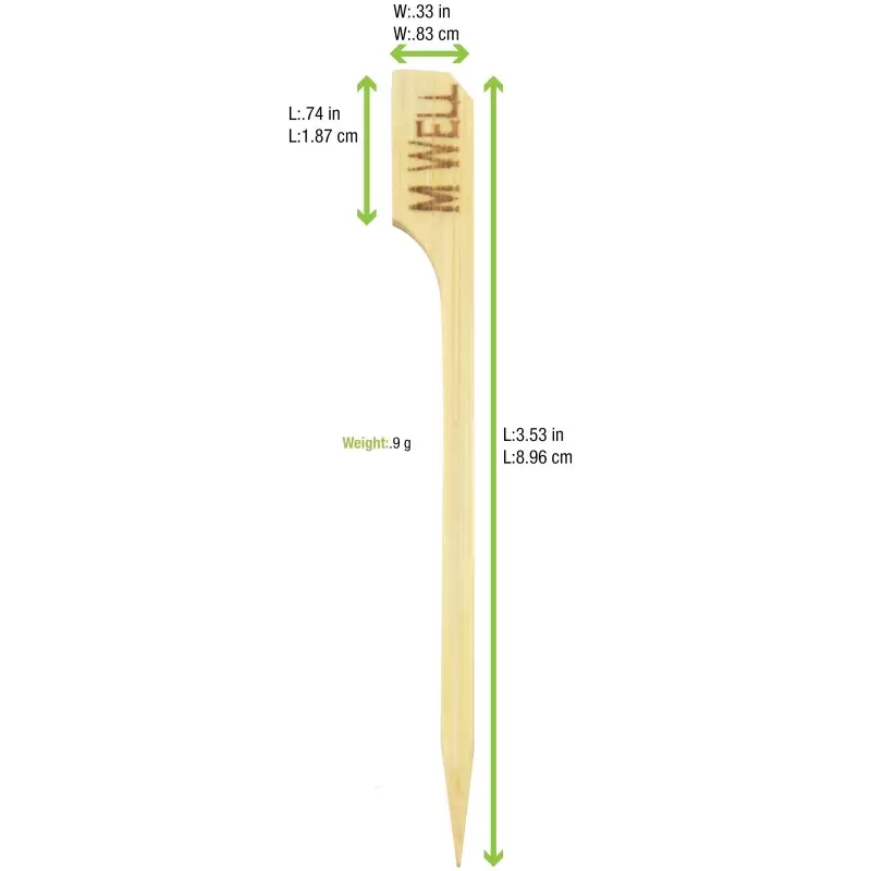 PacknWood Paddle Pick - 3.5''-90mm - 2000 pcs