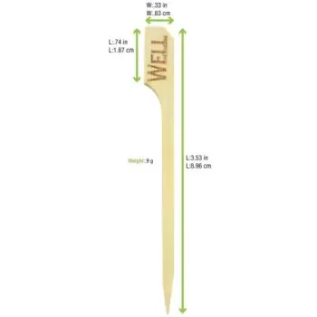 PacknWood Paddle Pick - 3.5''-90mm - 2000 pcs