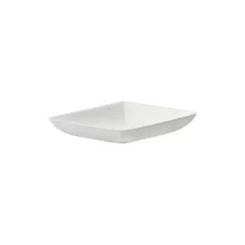 PacknWood Bio N Chic Mini White Sugarcane Plate - 2.5 x 2.5'' - 300 pcs