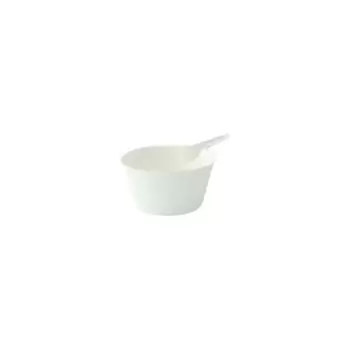 PacknWood Bio N Chic Deep Pan White Sugarcane Dish - 3.6 x 2.2 x 1.18'' - 300 pcs