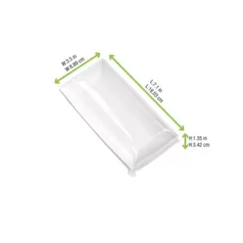 PacknWood Clear Pet Lid For 210Bchic90180 - 7.08 x 3.54 x 1.18'' - 100 pcs