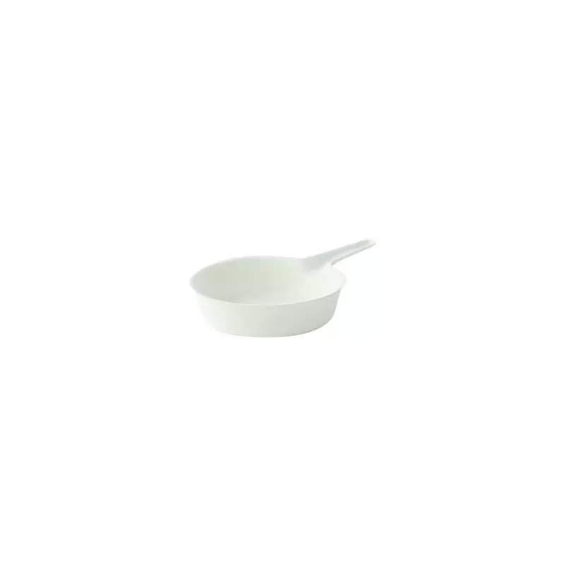 PacknWood Bio N Chic Shallow Pan White Sugarcane Dish - 3.6 x 2.2 x 0.6'' - 300 pcs