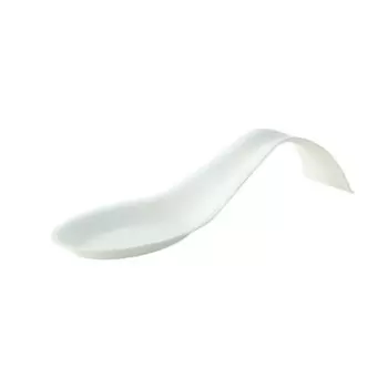 PacknWood Bio N Chic Little Spoon White Sugarcane Dish - 4.9 x 1.1 x 1.04'' - 300 pcs