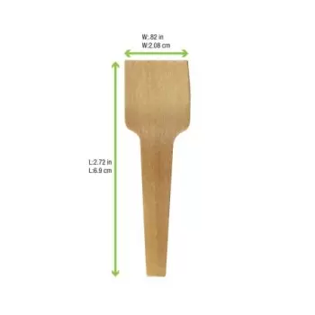 PacknWood Spoon For Ice Cream - 2.75'' - 3000 pcs