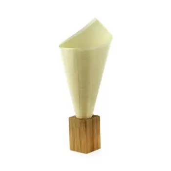 PacknWood Dual Use Bamboo Picks And Cone Holder - 1.18 x 1.18 x 2.16'' - 50 pcs